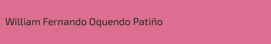 William Fernando Oquendo Patiño